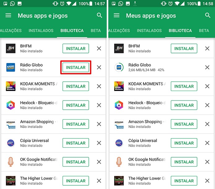 Como recuperar um aplicativo que foi desinstalado do Android